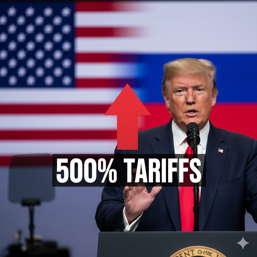 రష్యాతో వ్యాపారం: 500% సుంకాల బిల్లుకు ట్రంప్ మద్దతు; భారత్‌పై ప్రభావం?